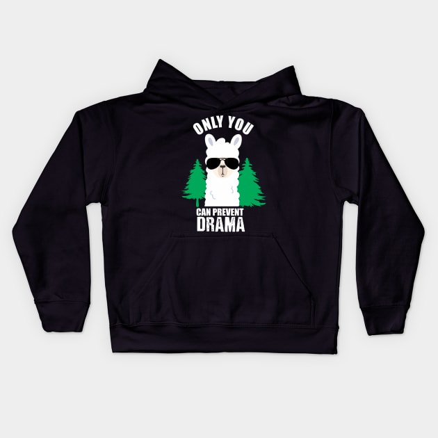 only you can prevent drama Kids Hoodie by Vortex.Merch